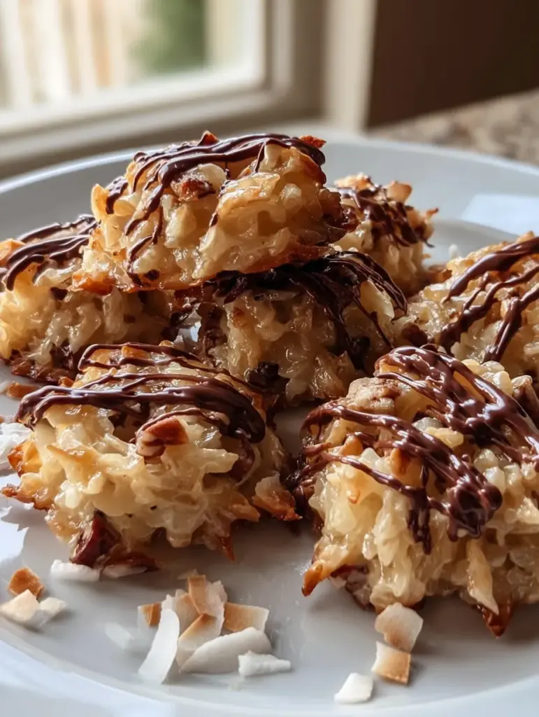 No-Bake Coconut Pecan Praline Clusters