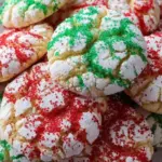 Cool Whip Christmas Crinkle Cookies