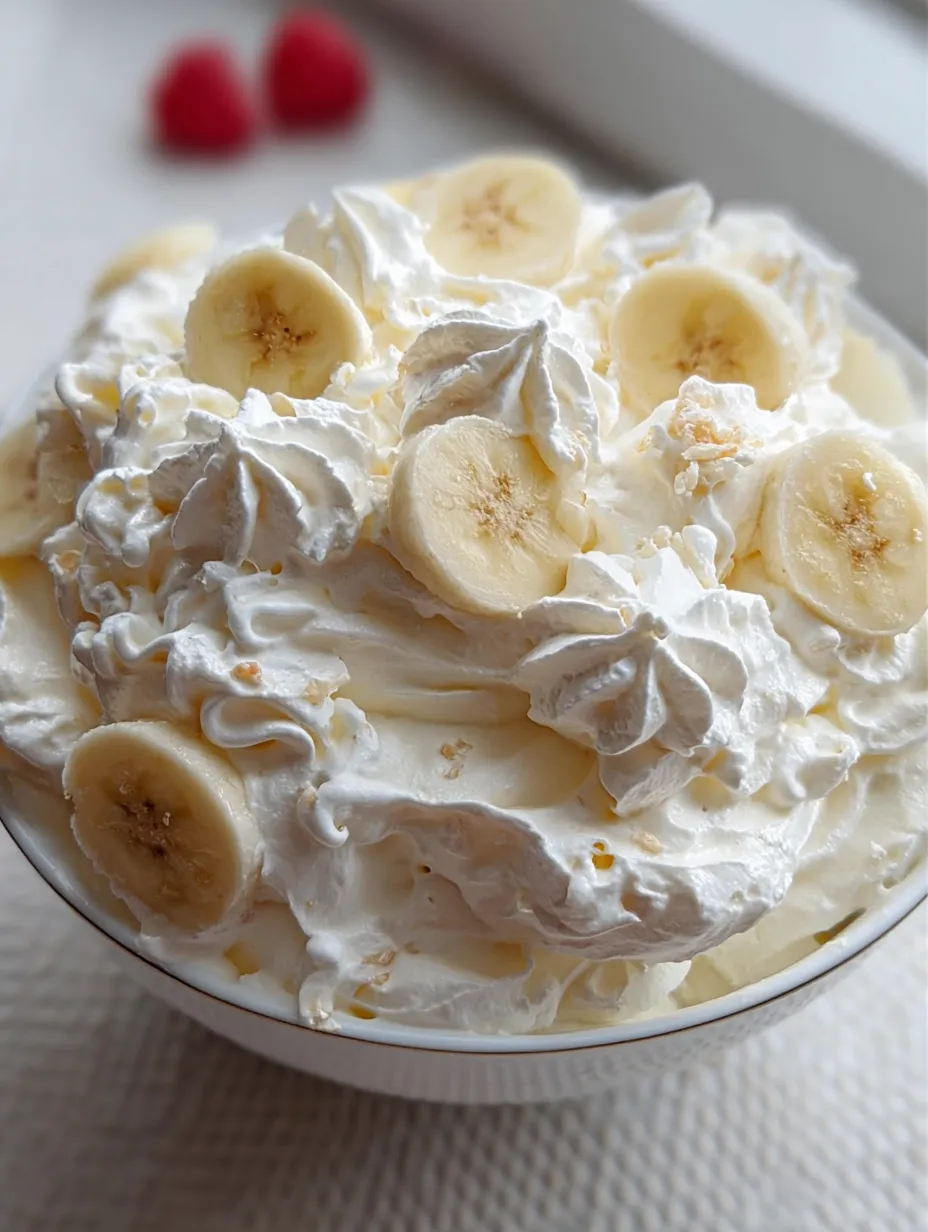 Creamy Banana Cloud Fluff (No-Bake Dessert That Melts Like a Dream)