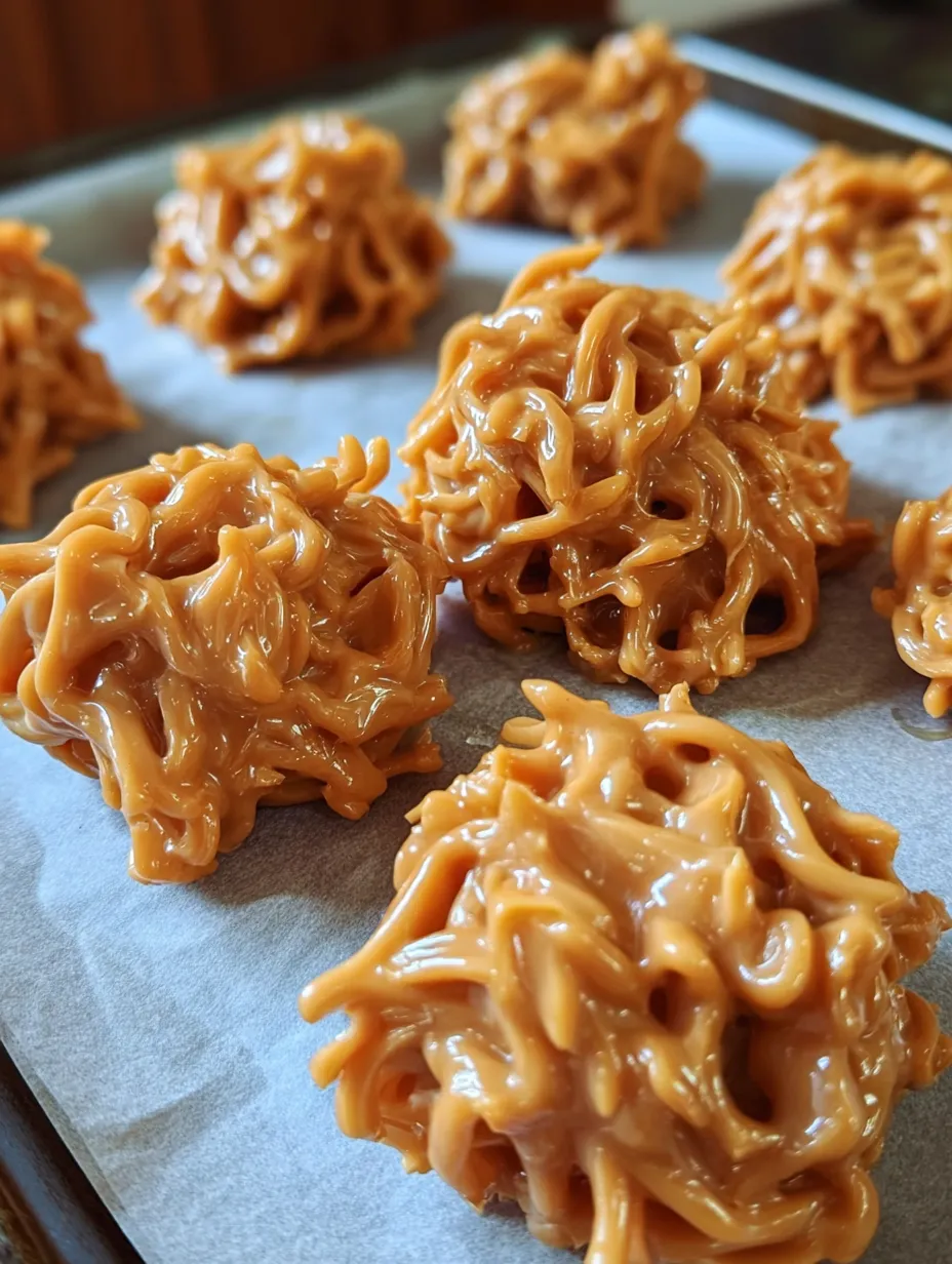 Peanut Butter–Butterscotch Haystacks: The Ultimate No-Bake Sweet & Crunchy Treat 🍯