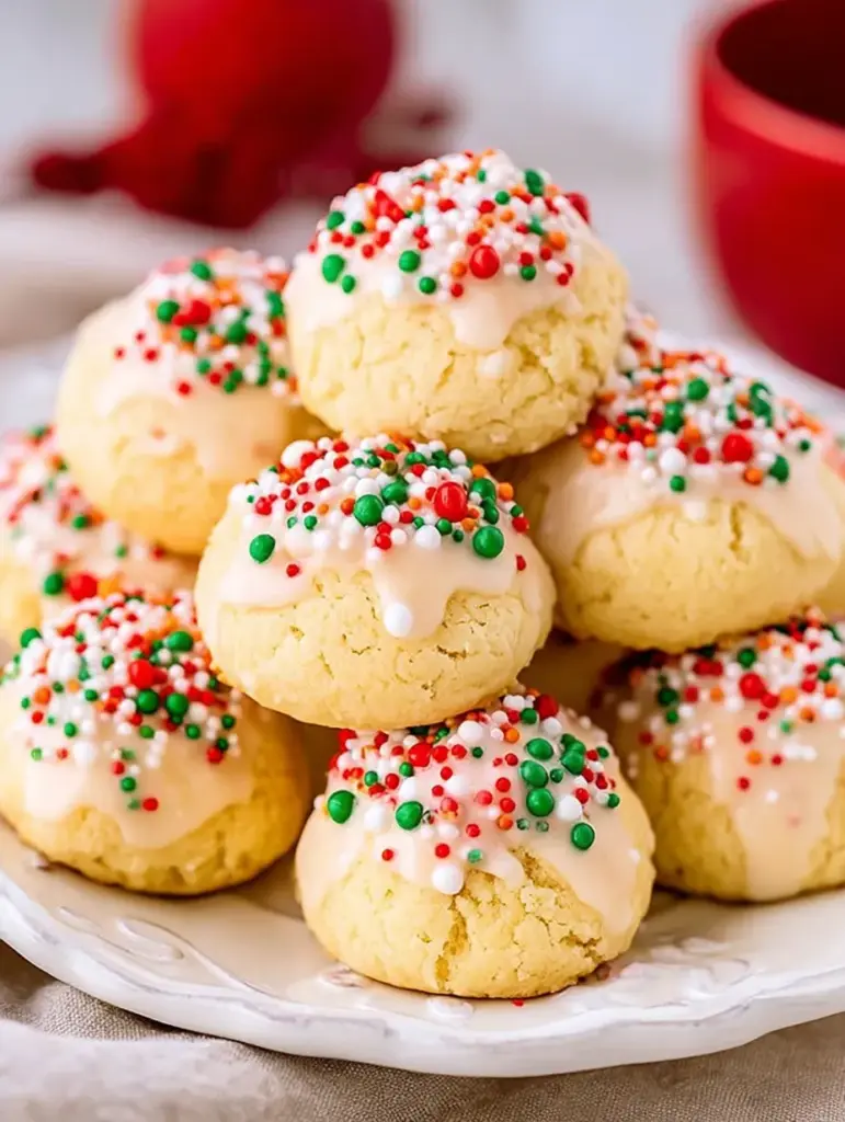 Italian Christmas Sprinkle Cookies