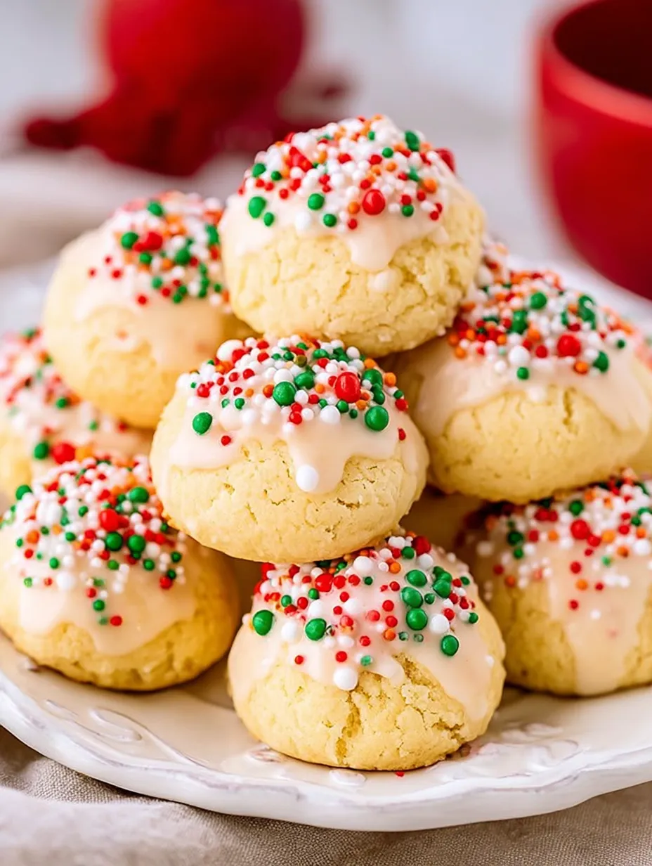 Italian Christmas Sprinkle Cookies