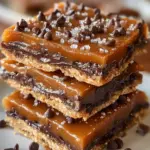 Salted Caramel Chocolate Crack Bars