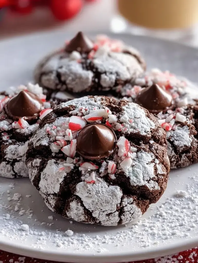 Chocolate Peppermint Crinkle Blossoms Recipe