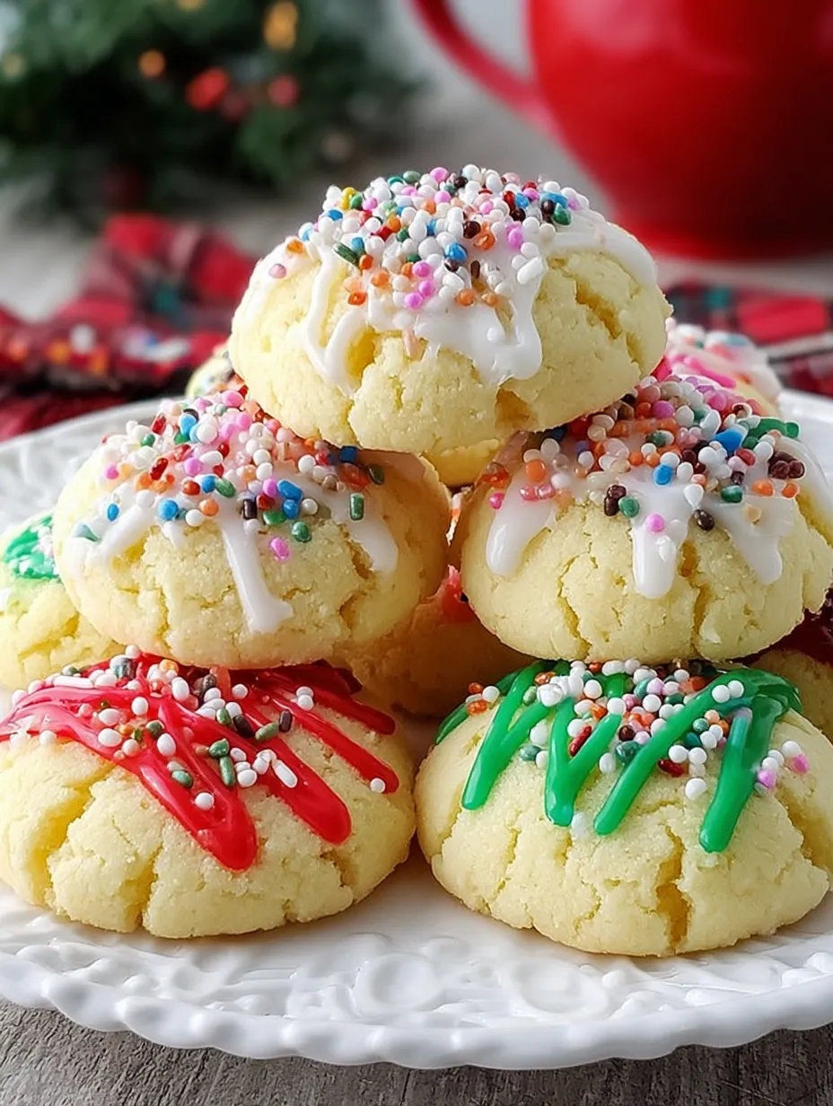 🎄 Christmas Meltaway Drizzle Cookies: A Festive Favorite for the Holidays 🍪