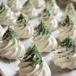 Christmas Tree Meringue Cookies