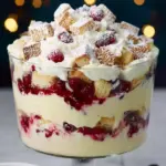 White Christmas Cranberry Trifle