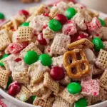 White Chocolate Christmas Chex Mix
