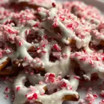 White Chocolate Peppermint Pretzels