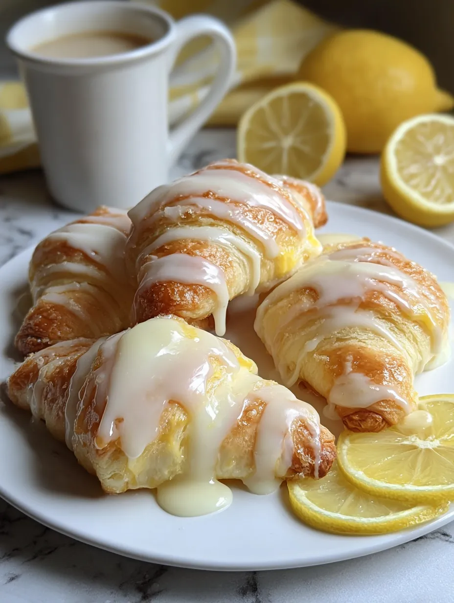 Lemon Cream Cheese Crescent Rolls (Bakery-Style!)