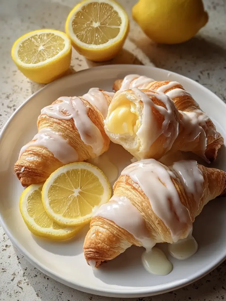 Lemon Cream Cheese Crescent Rolls
