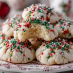 Melt-in-Your-Mouth Christmas Sprinkle Cookies