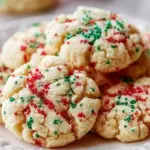 Christmas Sprinkle Gooey Butter Cookies
