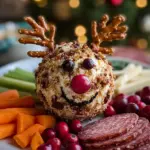 RUDOLPH HOLIDAY CHEDDAR CHEESE BALL