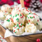 White Chocolate Christmas Cookie Truffles