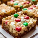 Christmas White Chocolate Blondies