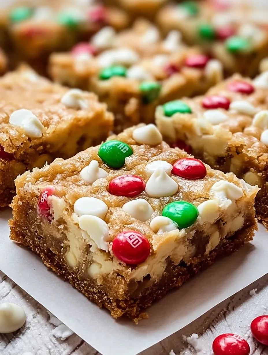 🎄 Perfect Christmas White Chocolate Blondies Recipe: Gooey, Festive, and Totally Irresistible! 🎅
