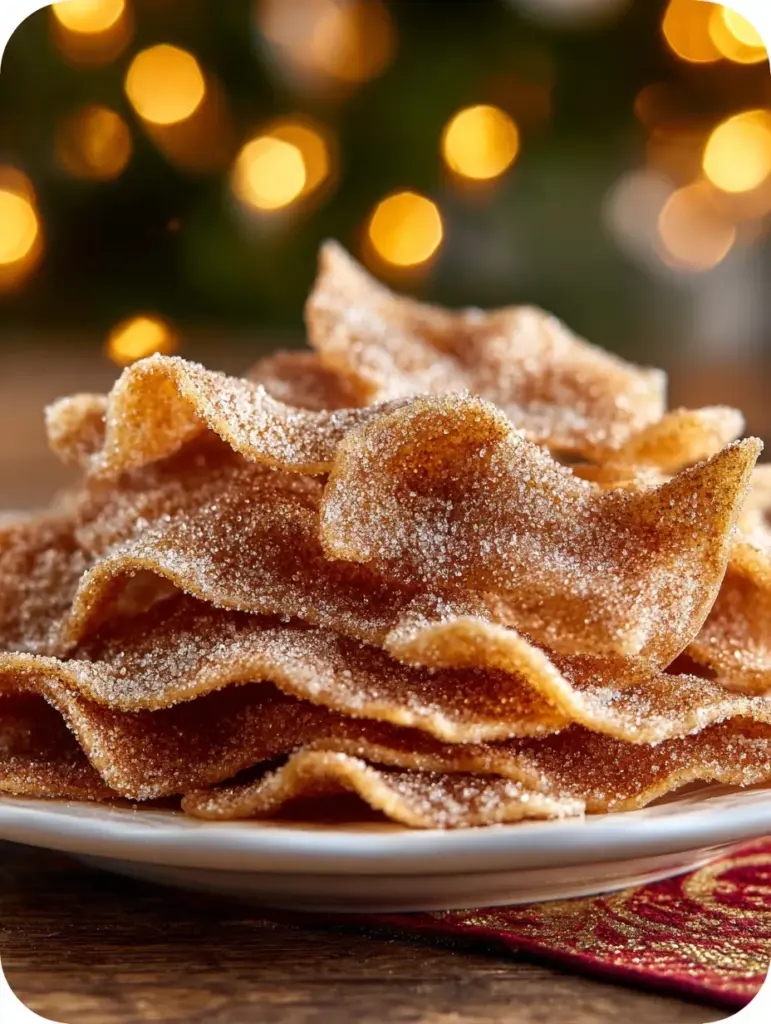 Christmas Cinnamon Sugar Crispy Chips