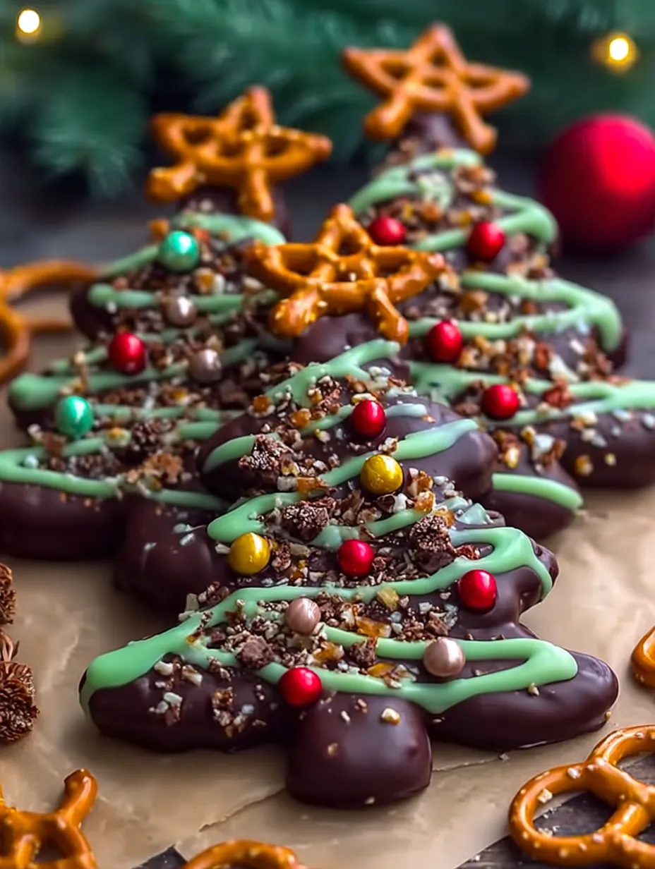 Chocolate Pretzel Christmas Trees – A Magical Holiday Treat