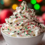 Fluffy Christmas Whipped Cream Sprinkle Dip
