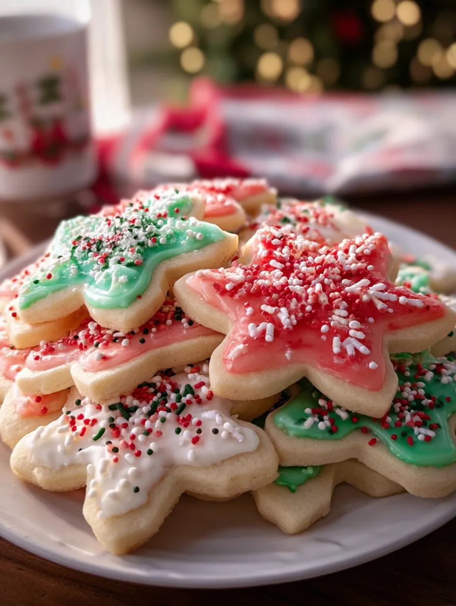Pillowy Christmas Sugar Cookies