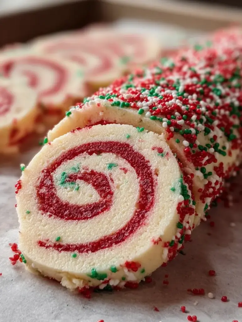  Christmas Pinwheel Shortbread Cookies Recipe