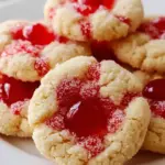 Maraschino Cherry Sugar Cookies