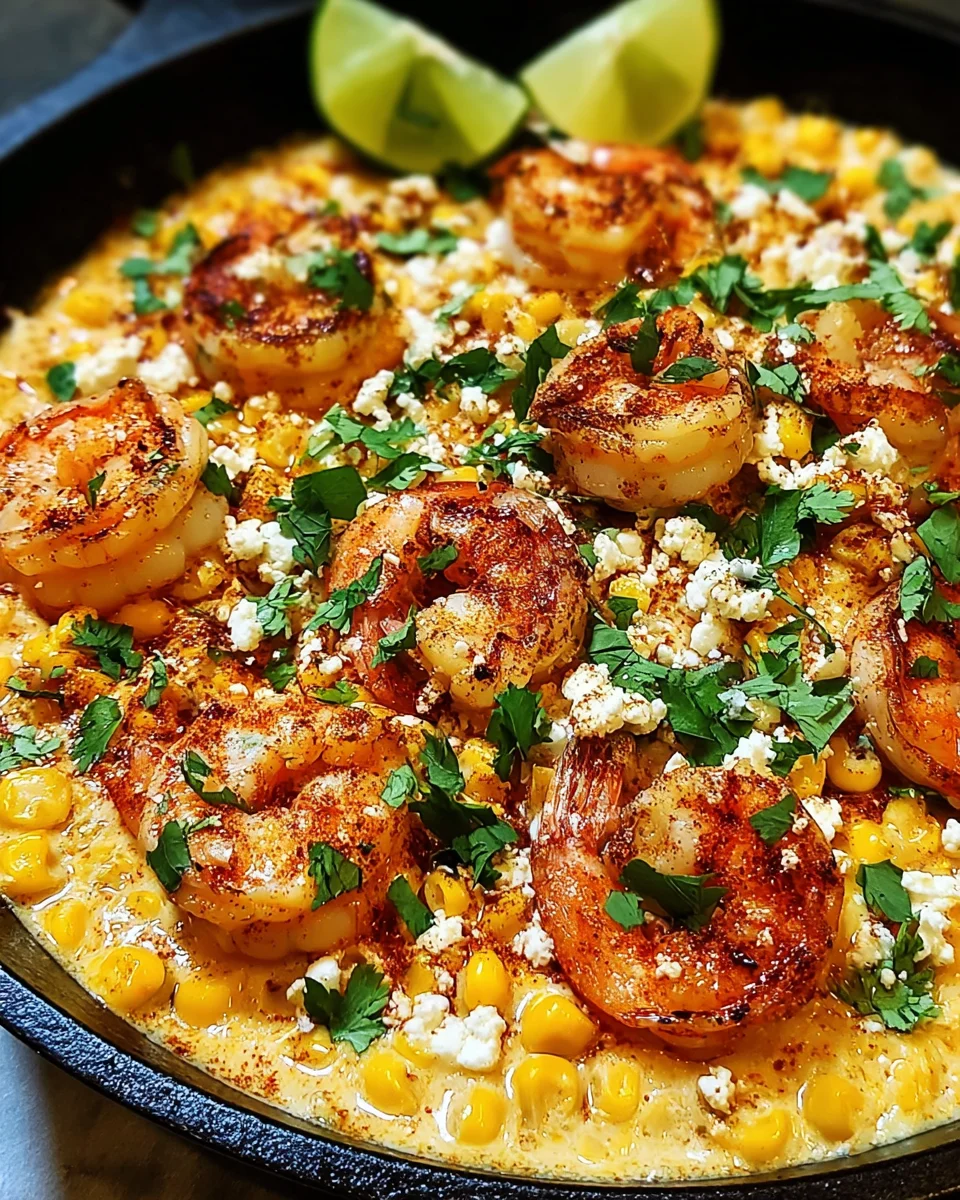Shrimp with Creamed Corn & Feta: A Delightful Dish Awaits!