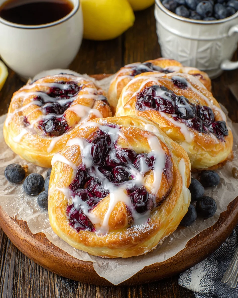 Homemade Blueberry Lemon Danish: A Sweet Delight Awaits!