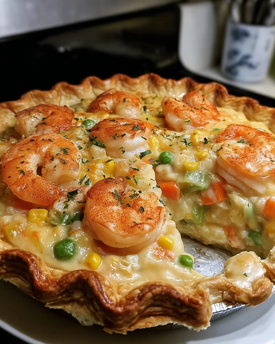 Florida Shrimp Cheddar Pie