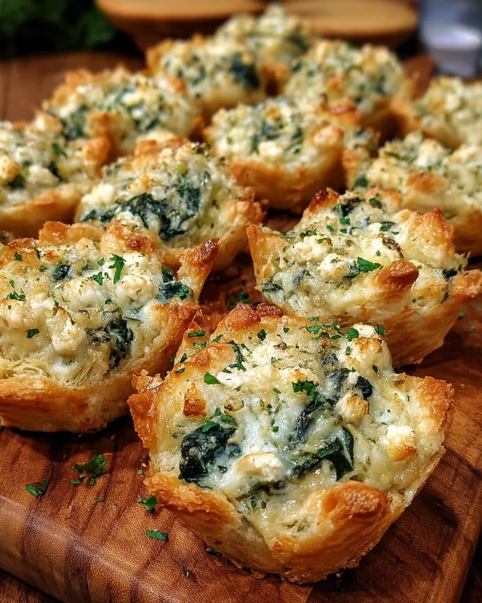 Cheesy Spinach Artichoke Dip Bites You Can’t Resist!