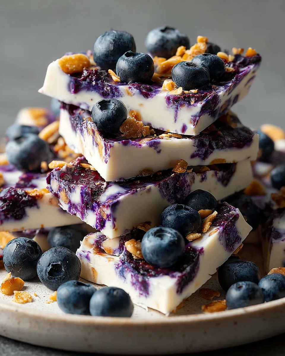 Blueberry Frozen Cottage Cheese Bark: A Delicious Treat!