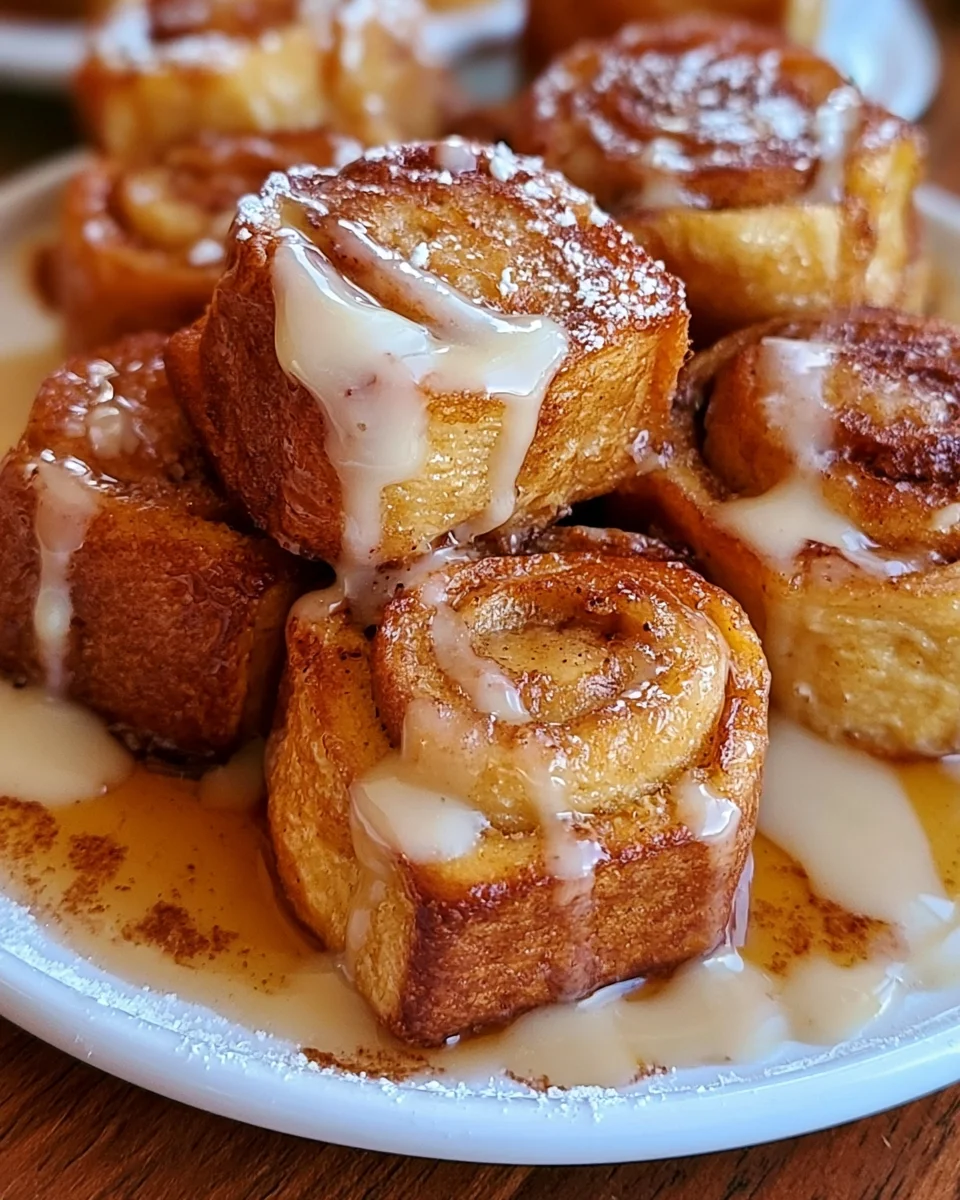 Cinnamon Roll French Toast Bites 🍮 – The Ultimate Cozy Breakfast Treat