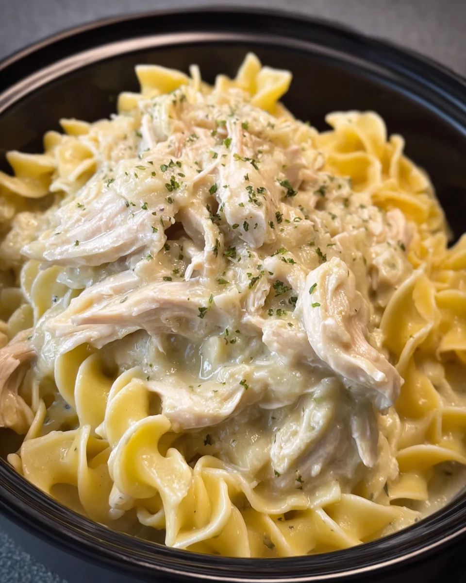 Crockpot Chicken and Noodles for a Cozy Dinner Delight