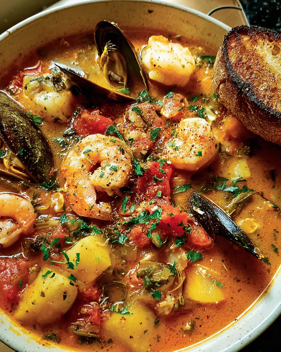 Bouillabaisse French Seafood Stew