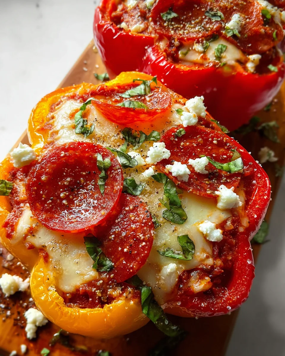 Pizza Stuffed Peppers Dinner: A Flavorful Family Feast!