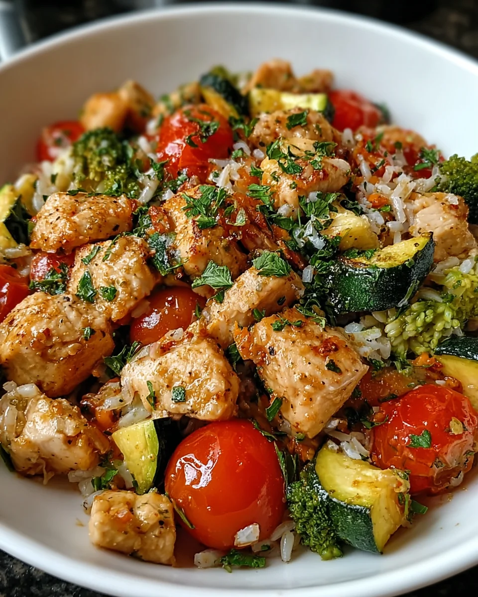 Loaded Chicken and Veggie Skillet: A Delicious One-Pan Meal