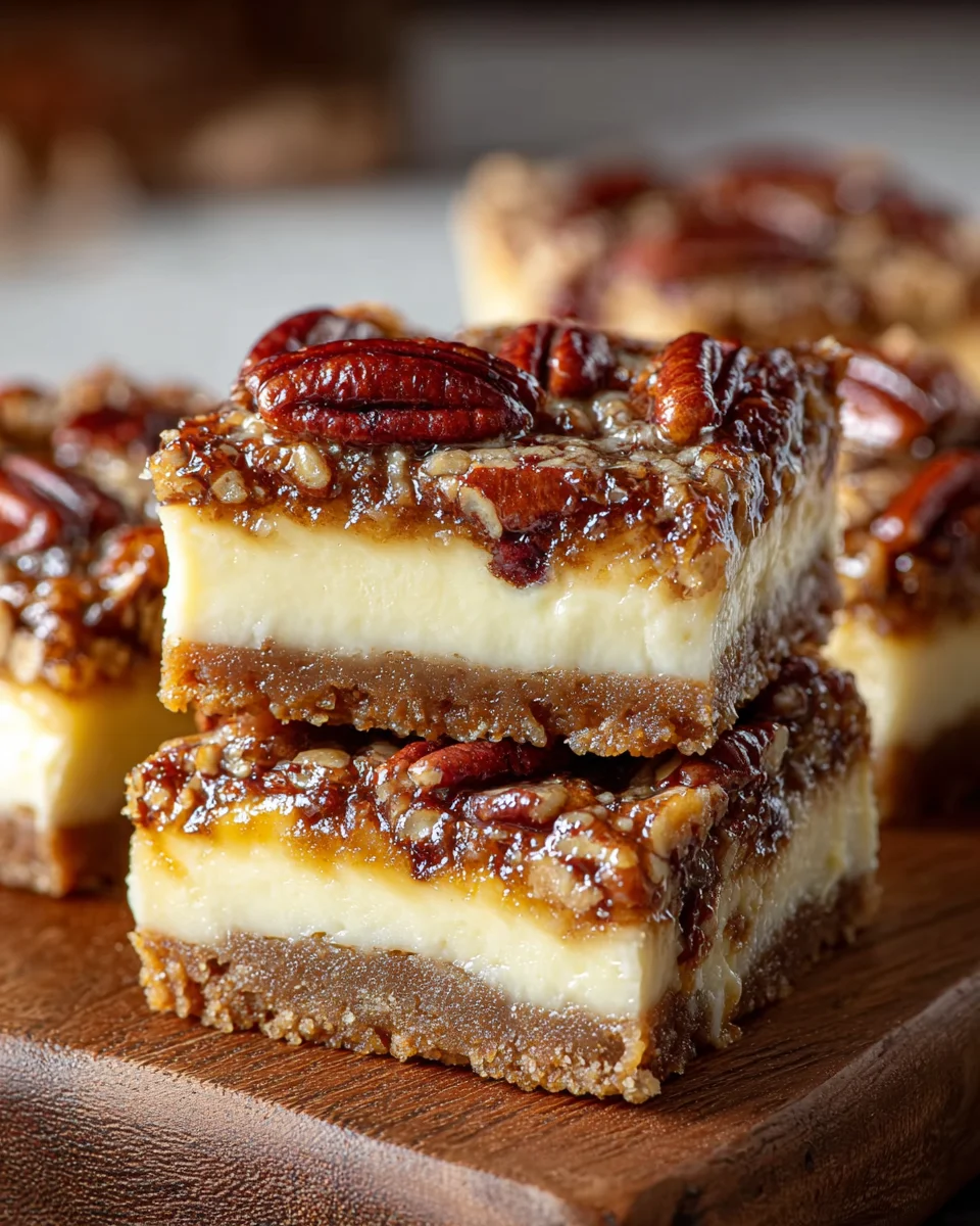 Pecan Pie Cheesecake Bars