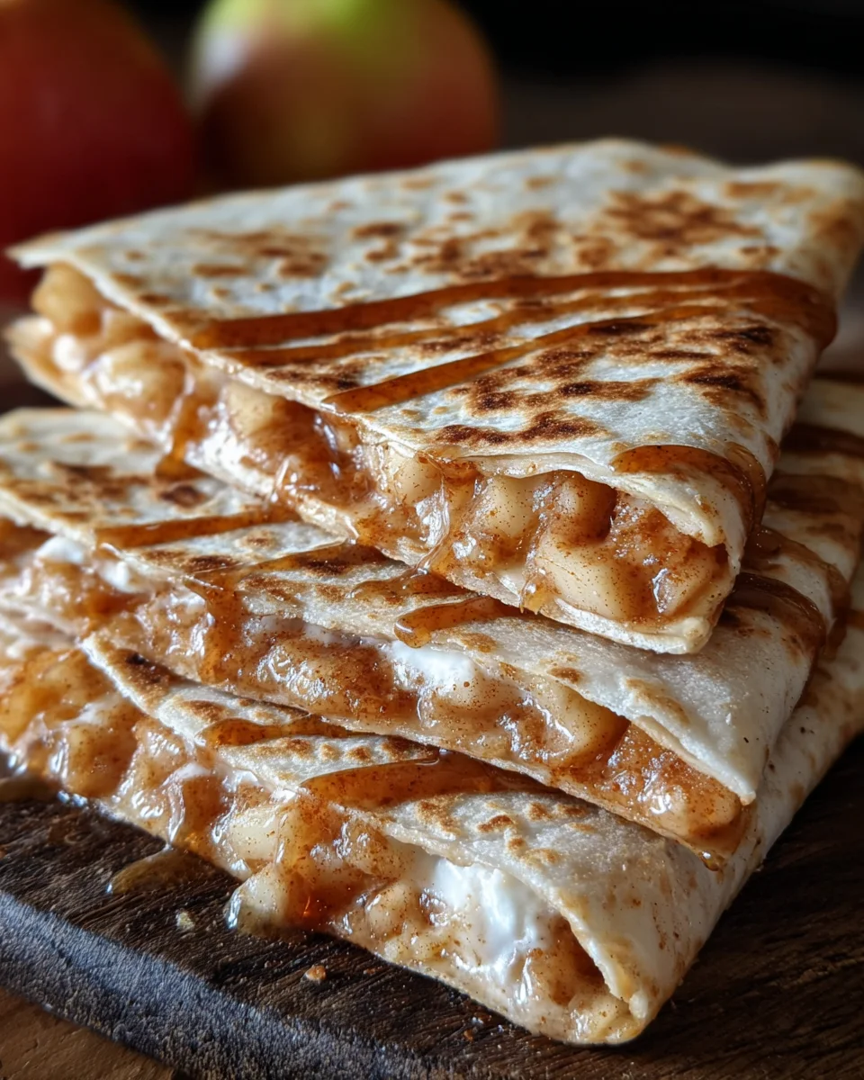 Apple Cinnamon Breakfast Quesadillas