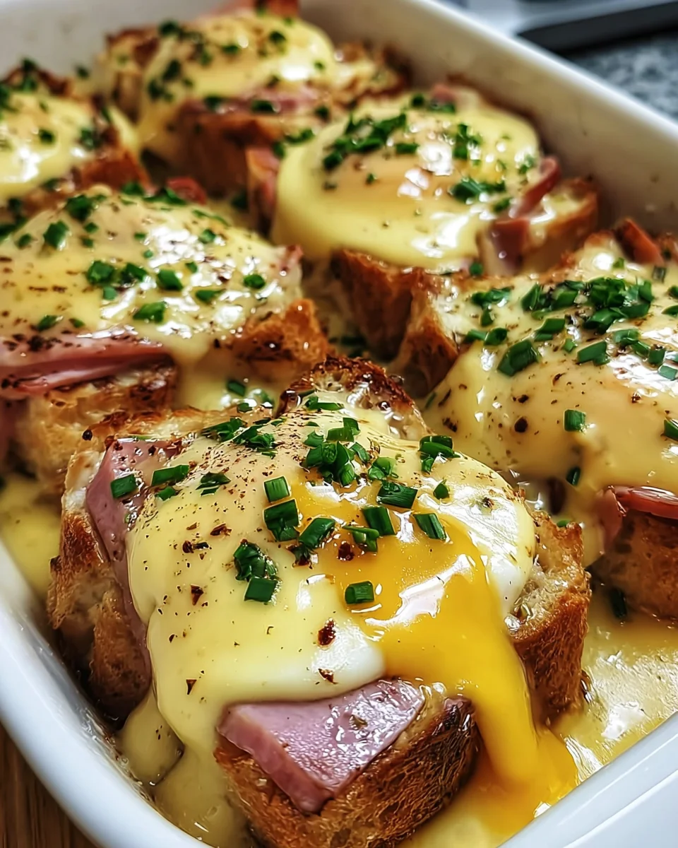 Eggs Benedict Casserole with Hollandaise Sauce: A Must-Try Delight!