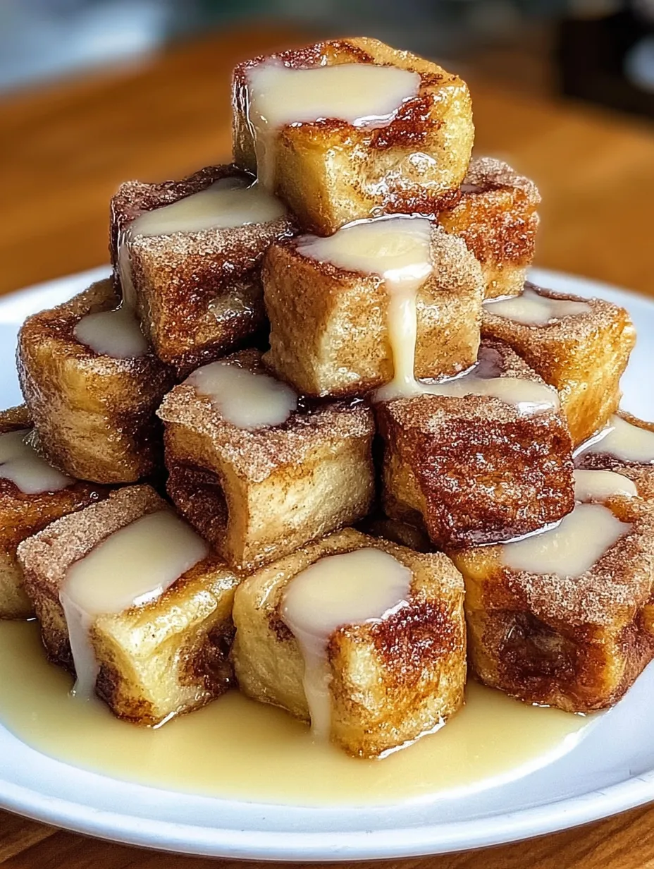 Cinnamon Roll French Toast Bites
