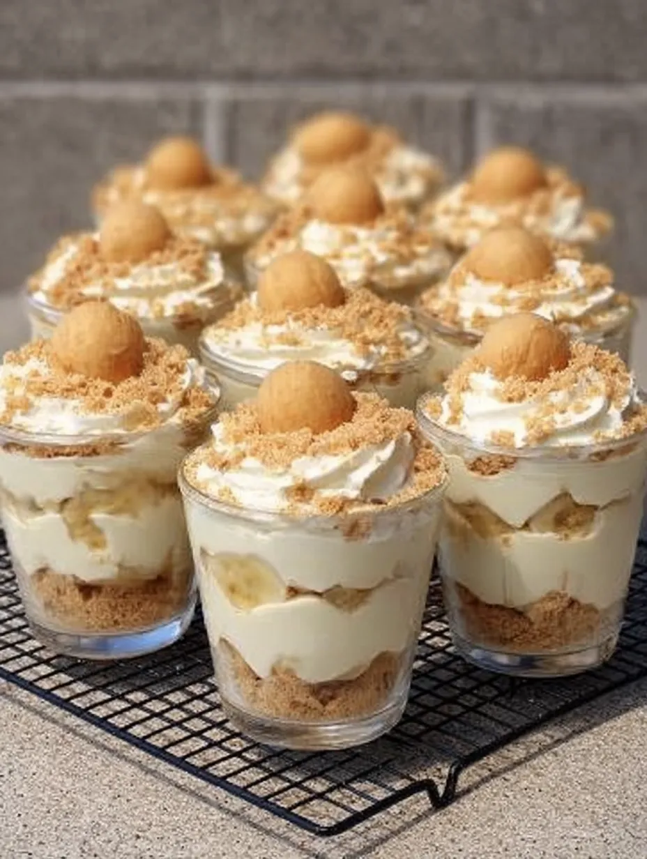 Classic Southern Banana Pudding Cups 🍪
