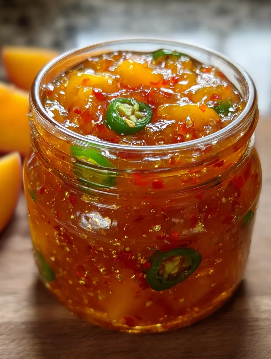 Peach Jalapeño Summer Pepper Jam 🍑🌶️