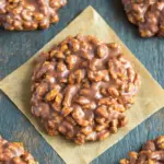 Classic No-Bake Chocolate Peanut Butter Crunch Cookies