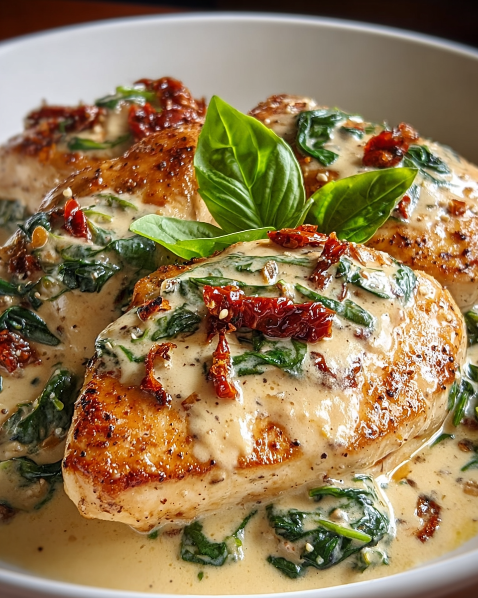 Crockpot Tuscan Chicken