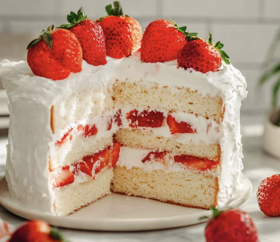 Strawberry Cream Cake
