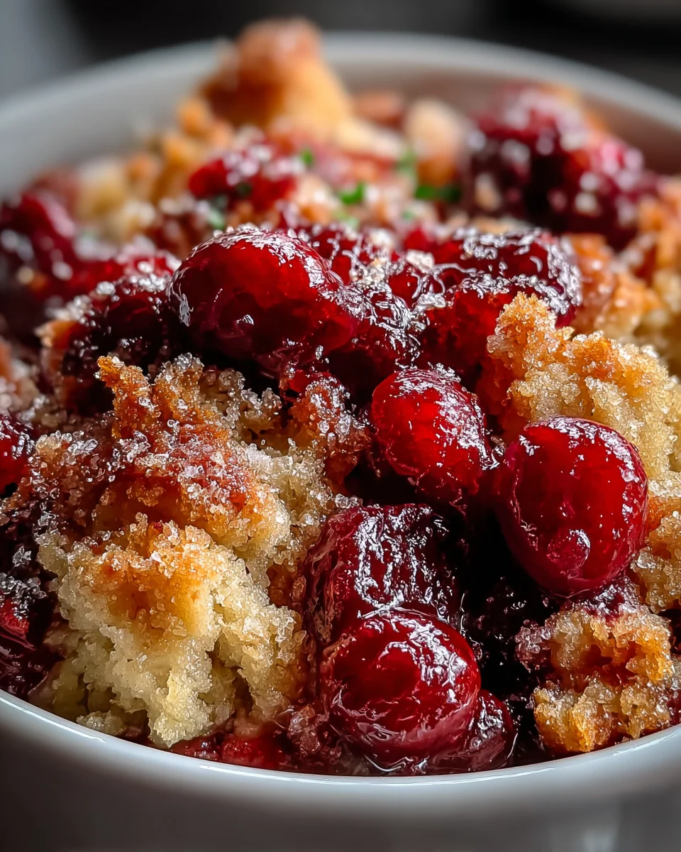 Crispy Cranberry Cobbler: A Delicious Twist on Dessert