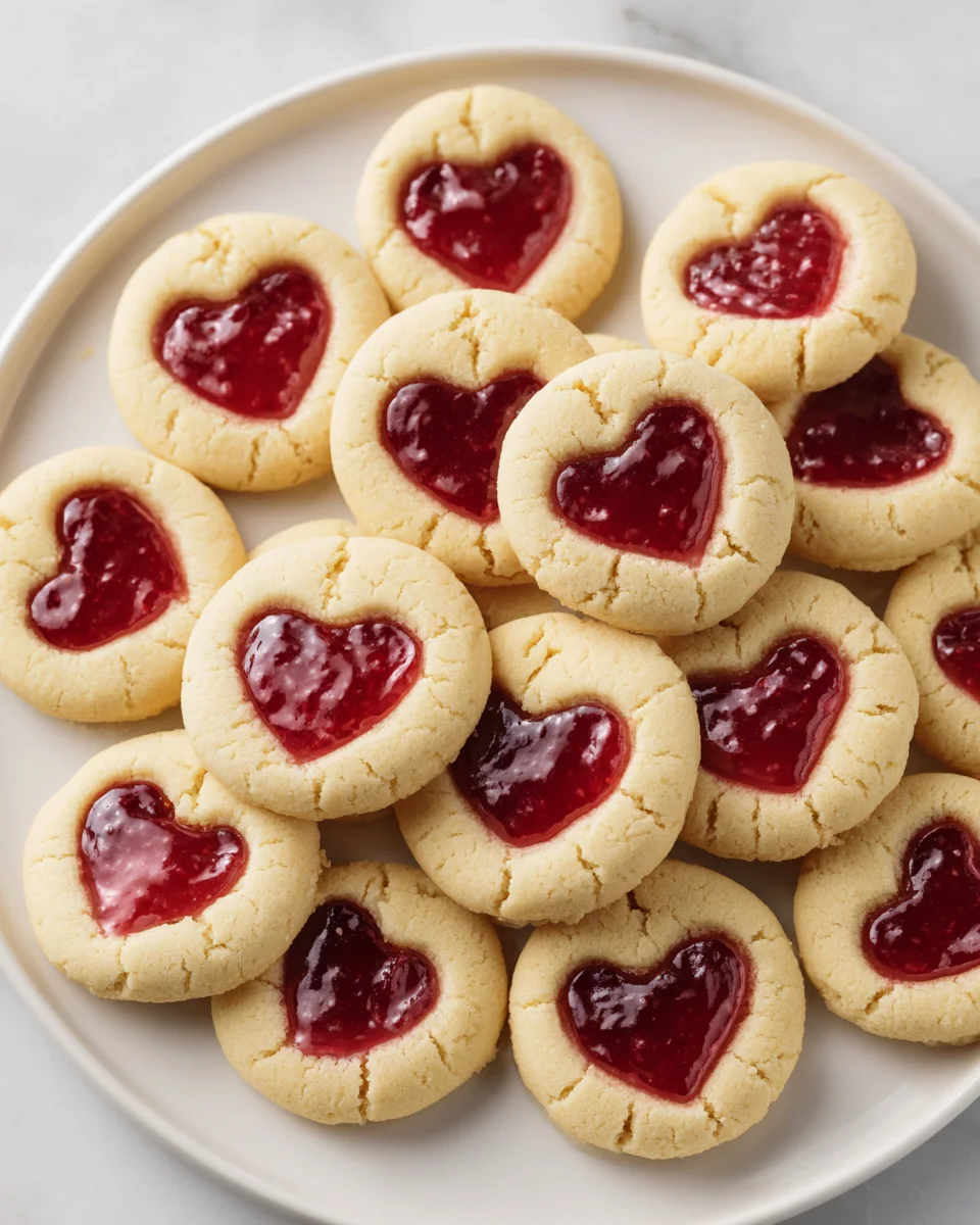 Thumbprint Heart Cookies: A Sweet Valentine’s Delight
