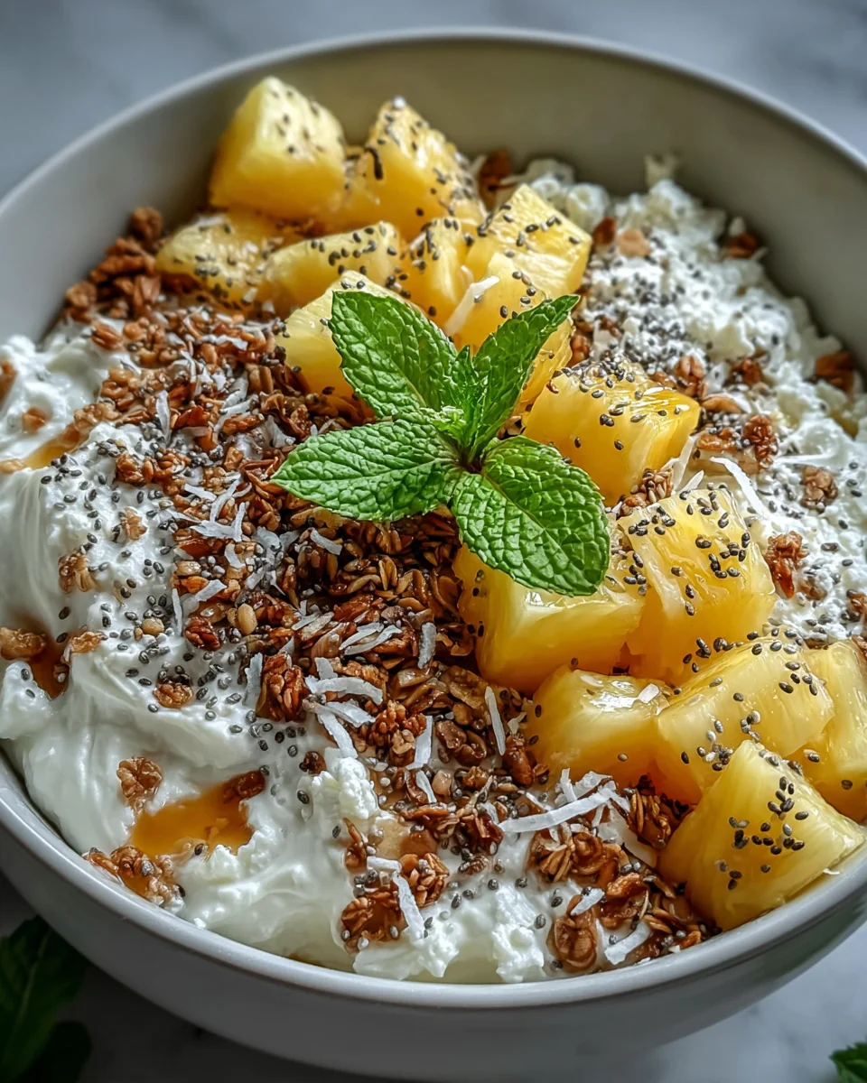 Cottage Cheese Pineapple Granola Bowl: A Healthy Delight!