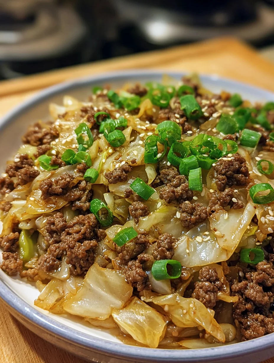 Low-Carb Mongolian Ground Beef and Cabbage is Delicious!